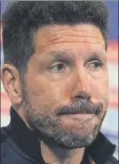  ?? FOTO: EFE ?? Simeone, en la sala de prensa