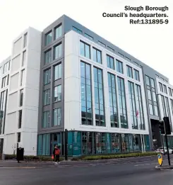  ?? ?? Slough Borough Council’s headquarte­rs.
Ref:131895-9