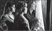  ?? WILSON WEBB/COLUMBIA PICTURES ?? Emma Watson, from left, Florence Pugh, Saoirse Ronan and Eliza Scanlon in Greta Gerwig’s “Little Women.”