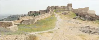  ??  ?? The ruins of Sagunto Castle in Sagunto, Spain, stretch for nearly a kilometre. The site, once used by the Romans, Moors and Christians, is an easy day trip from Valencia.