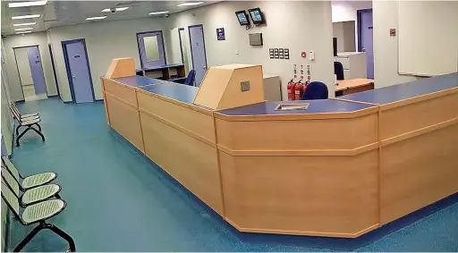  ?? ?? ●●A custody suite reception at a GMP police station.