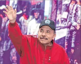  ?? EFE ?? Managua. Daniel Ortega, en el homenaje a Augusto C. Sandino.