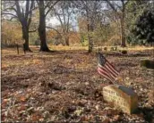  ?? SUBMITTED PHOTO ?? Meghan Fitzpatric­k collaborat­ed with Downingtow­n Mayor Josh Maxwell and church leaders to clean up the Lindley Hill Cemetery on Saturday to honor the fallen.