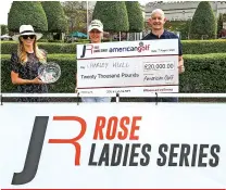  ??  ?? ABOVE Charley Hull topped the order of merit in the Rose Ladies Series – a bright spot in a difficult year.