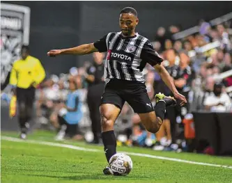  ?? Charlie Blalock/contributo­r ?? San Antonio FC and Jacori Hayes begin a run of three games in eight days with Friday’s match on the road against Memphis 901 FC. SAFC begins the second half sitting third in the conference.