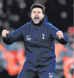  ??  ?? Staying on: Mauricio Pochettino has signed a new deal at Spurs