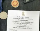  ??  ?? The McCaw medal trove includes an invitation from the Queen.