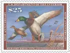  ?? WILDLIFE SERVICE U.S. FISH AND ?? The 2018-'19 Federal Duck Stamp went on sale June 29. It features mallard ducks painted by wildlife artist Robert Hautman of Delano, Minn.