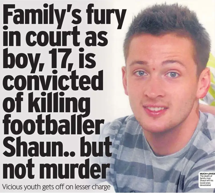  ??  ?? MUCH-LOVED The death of family man Shaun left his loved ones devastated