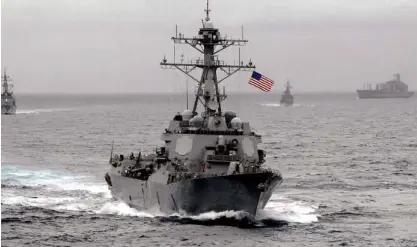  ?? REUTERS ?? GUIDED-MISSILE destroyer USS Lassen sailed on Oct. 28 within a 22-kilometer limit around Zamora (Subi) and Panganiban (Mischief) Reefs, challengin­g China’s territoria­l claims in the Spratlys.