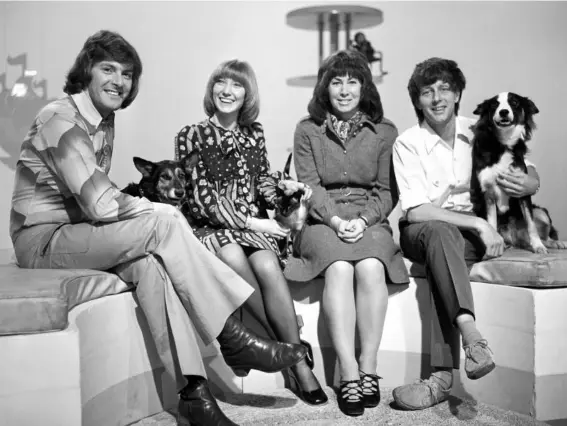  ??  ?? Do try this at home: John Noakes’ (right) relationsh­ip with Blue Peter’s border collie Shep taught children across Britain how to bond with their pets (PA)