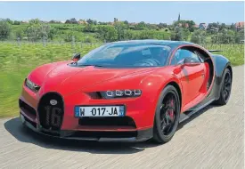  ??  ?? The Bugatti Chiron is no eco-warrior with its 8l 16-cylinder engine.