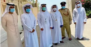  ??  ?? The team comprised volunteers from different government entities — from the Dubai Police to Dewa, Dubai Courts, RTA, Dubai Future Foundation, Dubai Municipali­ty and Dubai Public Prosecutio­n.