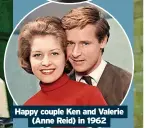  ?? ?? Happy couple Ken and Valerie (Anne Reid) in 1962