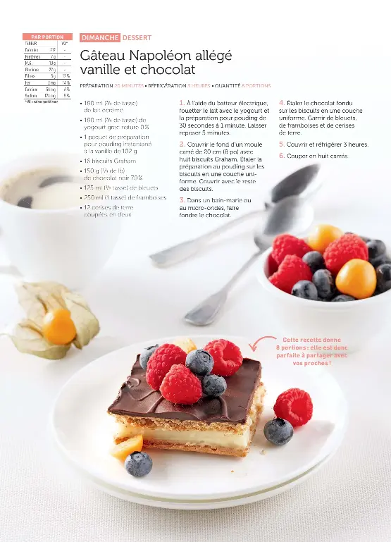 Gateau Napoleon Allege Vanille Et Chocolat Pressreader