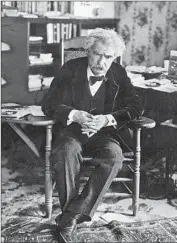  ??  ?? SAMUEL CLEMENS , better known by his pen name, wrote for the Territoria­l Enterprise as a young journalist. It has gone in and out of publicatio­n since.