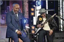  ?? CONTRIBUTE­D BY NBC ?? Beverly Watkins appears with Steve Harvey on his NBC show “Little Big Shots: Forever Young,” which features seniors with extraordin­ary abilities.