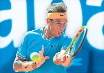  ?? EFE ?? Rafael Nadal jugará en la siguiente instancia del torneo con el también español David Ferrer.