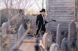  ?? Cathy Kanavy NBC ?? THE REV. SHEEHAN (Yul Vazquez) hits the graveyard with a shovel. Hmmm.