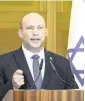  ?? TSAFRIR ABAYOV AP ?? Israeli Prime Minister Naftali Bennett told the Knesset on Wednesday he will not be a candidate in the upcoming elections.