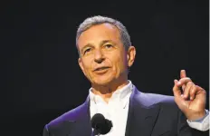  ?? Patrick T. Fallon / Bloomberg ?? Robert Iger, CEO of the Walt Disney Co., would add to the company’s content and have more direct ties to consumers with a Fox acquisitio­n.