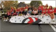  ??  ?? Fleetwood Girls Volleyball team in the Homecoming Parade.