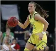  ?? JOHN LOCHER — THE ASSOCIATED PRESS ?? Walnut Creek’s Sabrina Ionescu, the top pick in the recent WNBA draft, was co-winner of the Sullivan Award.