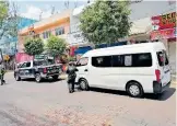  ?? /GUSTAVO ORTIZ ?? El hecho ocurrión en la zona centro de la ciudad