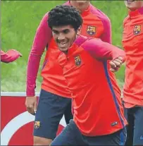  ?? FOTOS: PEP MORATA ?? Aleñá, feliz Tiene motivos para sonreír