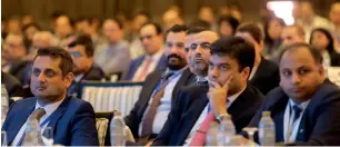  ?? Photos by Ryan Lim ?? Participan­ts listening to a panel discussion during the 29th Annual Internatio­nal Seminar of the Institute of Chartered Accountant­s of India in Abu Dhabi on Friday. —