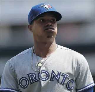  ?? HANNAH FOSLIEN/GETTY IMAGES ?? Marcus Stroman is now 0-4 after the Blue Jays lost 4-0 to the Minnesota Twins on Wednesday afternoon in Minneapoli­s, but the Toronto starter had one of his best outings of the season.