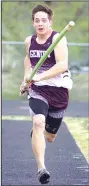  ?? Special to NWA Democrat-Gazette/ RANDY MOLL ?? Cole Cripps of Gentry is the Class 4A defending state champion in the pole vault and holds the school record in the triple jump.