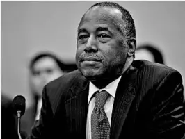  ?? AARON P. BERNSTEIN/GETTY ?? HUD Secretary Ben Carson drew negative headlines for costly office furnishing­s.