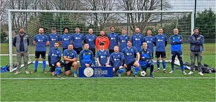  ?? ?? Weston FC of the Mid-somerset Premier Division, in their new kit sponsored by Bath Heritage Building, will play in the Dimmock Green KO Cup final on Friday, March 18 at Shepton Mallet FC