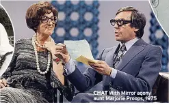  ?? ?? CHAT With Mirror agony aunt Marjorie Proops, 1975