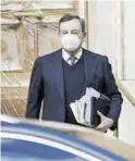  ??  ?? Mario Draghi, ayer, en Roma. ((