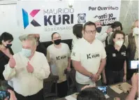  ??  ?? Luis Máximo Reyes, fundador de Morena en Querétaro, informó su adhesión a los proyectos de Mauricio Kuri y Luis Nava.