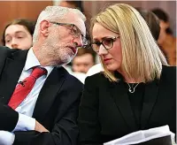  ??  ?? Allies…Jeremy Corbyn with Rebecca Long-Bailey