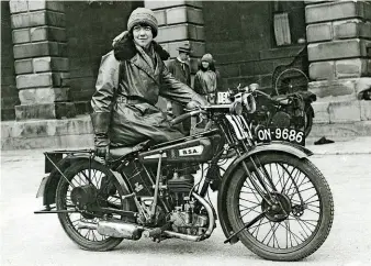  ?? ?? From 1927, Miss Debenham with her Birmingham-registered Wedge Tank.