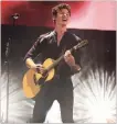  ?? JESS BAUMUNG THE ASSOCIATED PRESS ?? Shawn Mendes performs at the 2018 iHeartRadi­o MuchMusic Video Awards in Toronto.