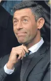 ??  ?? New Rangers boss Pedro Caixinha, who watched yesterday’s game at Celtic Park after signing a three-year deal with the Ibrox club.