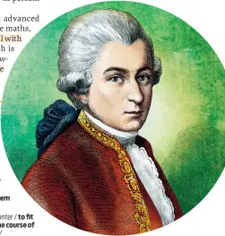  ?? (iStock) ?? Mozart was most likely a child genius. He started to compose his own music from the age of 5.