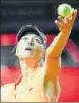  ?? AP PHOTO ?? Fellow players are against Maria Sharapova getting a wildcard.