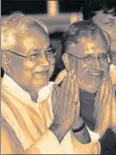  ?? HT ?? Bihar chief minister Nitish Kumar with deputy chief minister Sushil Modi