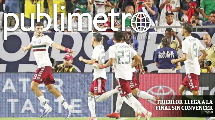  ?? |GETTY IMAGES ?? La Selección mexicana llegó a la final de la Copa Oro tras vencer 1-0 a Haití, en un juego que sembró más dudas al llegar hasta tiempos extras.