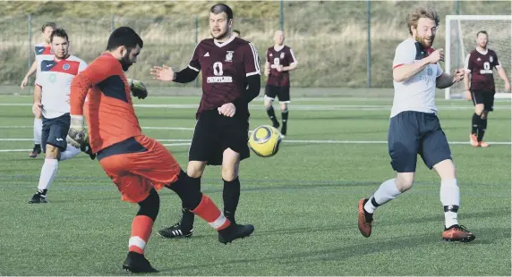  ??  ?? The Grange met Ashbrooke Rosedene at Silksworth Sports Complex last Sunday. See tomorrow’s Echo for Sunday League reports and more pictures.