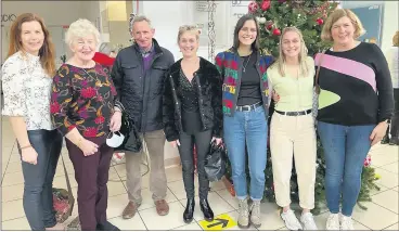  ?? (L) ?? Anne Marie Hayes, Ann Hayes, Paddy Condon, Agnes Hurley, Aileen Hurley, Aoife Hurley and Catherine Murphy at the finals in the Glór Theatre, Ennis on Sunday.