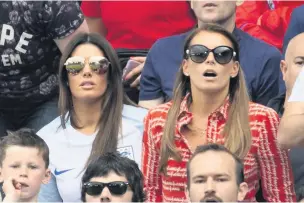  ?? DAILY MIRROR ?? CLAIMS: Rebekah Vardy and Coleen Rooney at England v Wales at Euro 2016