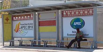  ?? AFP PIC ?? Finance officials from the 21 Apec countries are gathering in Papua New Guinea this week to discuss the outlook for the region against the backdrop of financial market volatility and a deepening ChinaUnite­d States trade war.