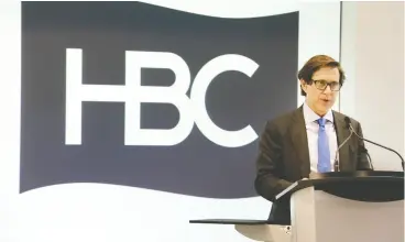  ?? Peter J. Thompson / national post files ?? Hudson’s Bay Company chairman Richard Baker is bidding to take the company private, saying he wants to turn the business around outside the glare of public markets.